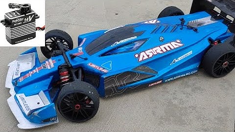 Powerhobby 8014MG 14v Servo 2s Test Run In Arrma Limitless