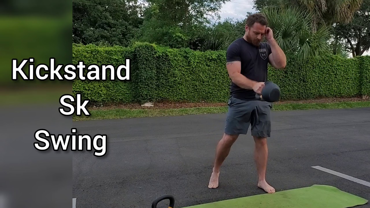 Kickstand single kettlebell swing YouTube