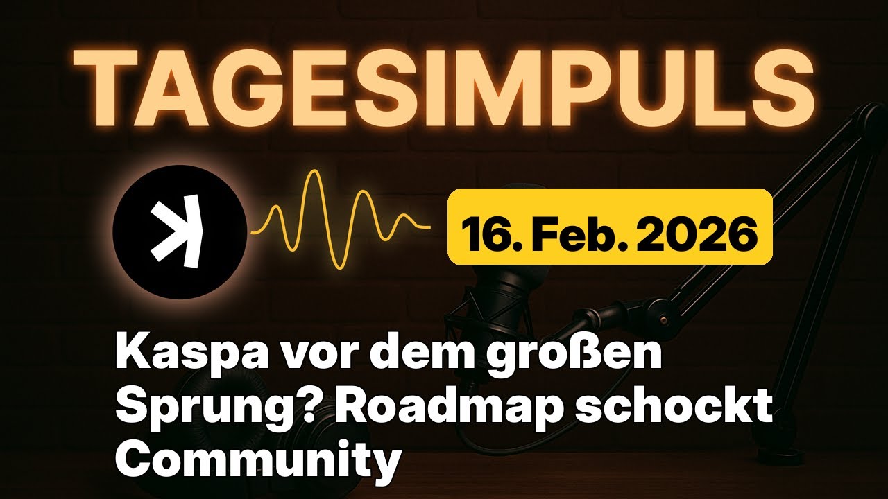 Kaspa Daily (16. Feb) - Kaspa vor dem großen Sprung? Roadmap schockt ...