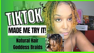 *ATTEMPTING* to do Boho Goddess Braids on my NATURAL HAIR!