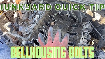 JUNKYARD QUICK TIP: EASIEST WAY TO ACCESS 4L60E  / 4L80E BELLHOUSING TOP BOLTS