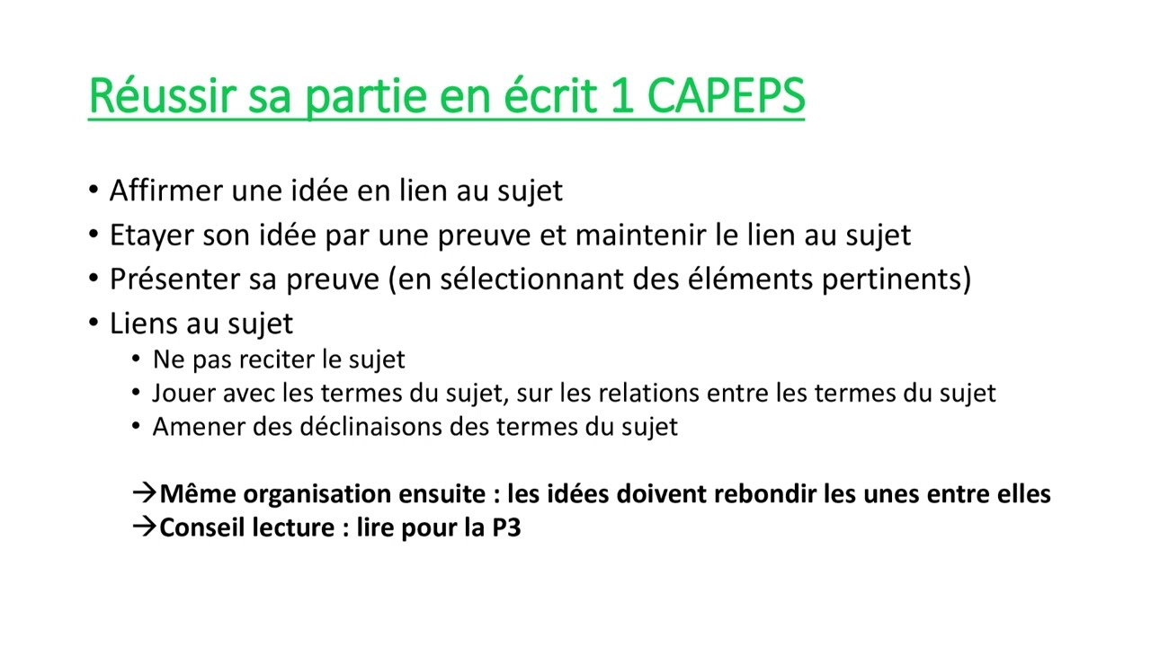 Réussir sa démonstration (écrit 1)