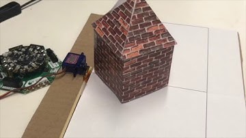 Crickit Collapsible House with MakeCode @msmakecode @adafruit #adafruit
