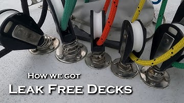 Installing Deck Fittings on a Sailboat - Using Epoxy Resin