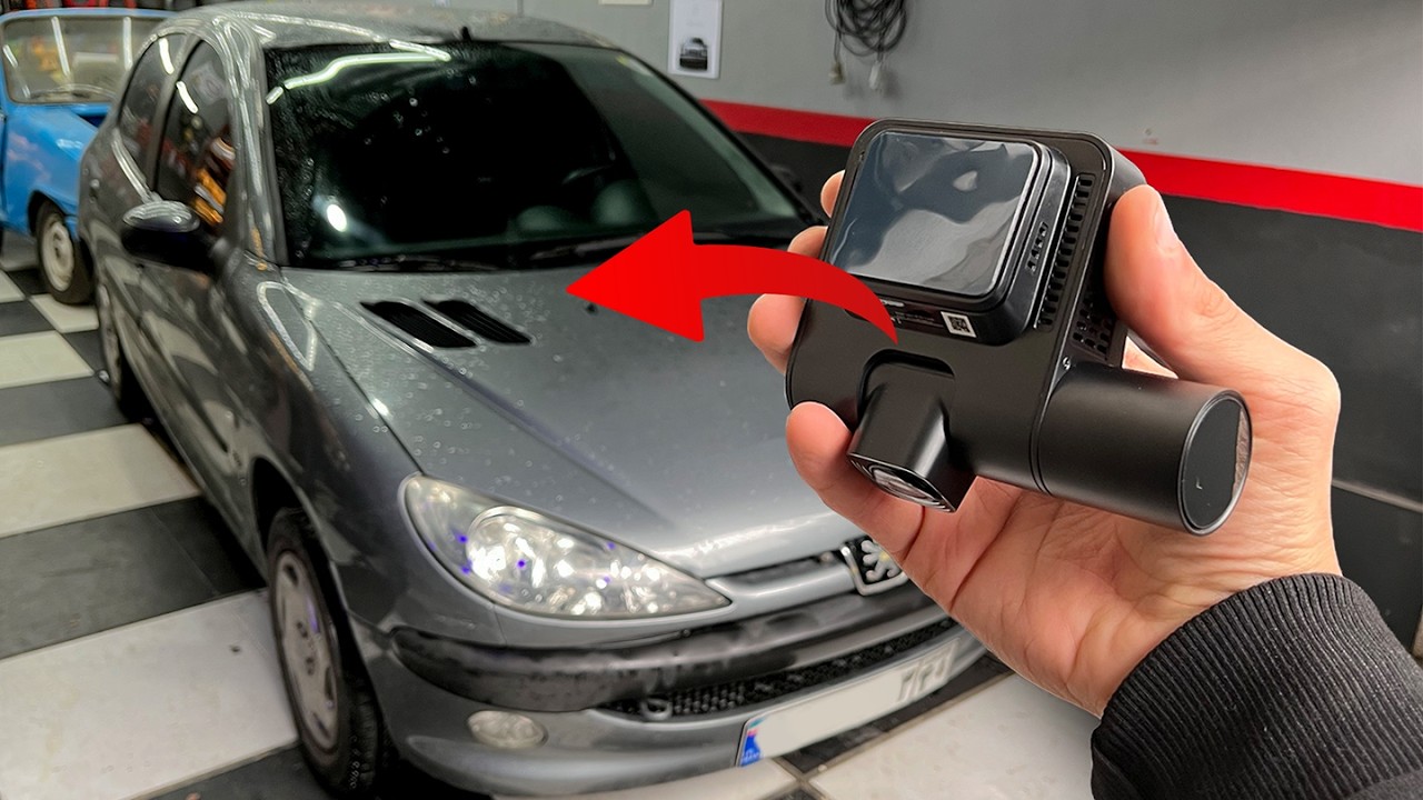 نصب قدم به قدم دوربین ثبت وقایع روی 206 (در خانه!)  Dash Cam Installation at Home (Peugeot 206)