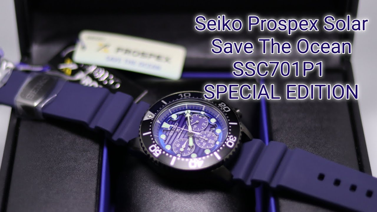Seiko Prospex Solar Save The Ocean SSC701P1 SSC701 Gen 2 - YouTube
