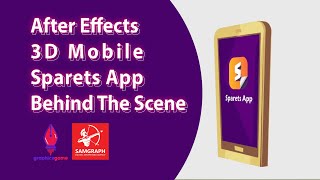 Sparets App After Effects 3D mobile behind the scene