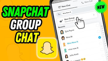 How to make a gc on snapchat | Create group chat on snapchat