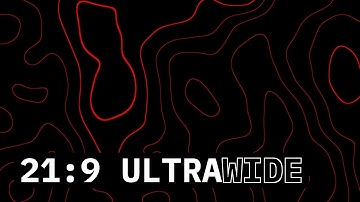 10-Hour Ultra Wide 21:9  Hypnotic Red Topographic Map Wallpaper - OLED Safe Screensaver