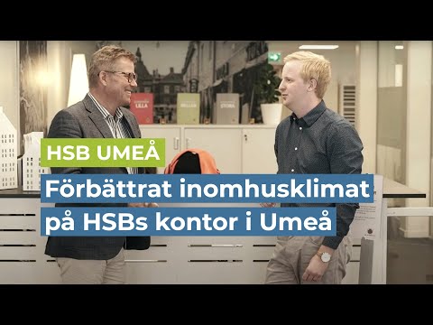 Förbättrat inomhusklimat på HSBs kontor i Umeå