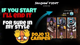 Dojo13😱 CAMPER😈 || Trolling Shamelessly Camper😎🥂 || Shadow Fight 4: Arena screenshot 1