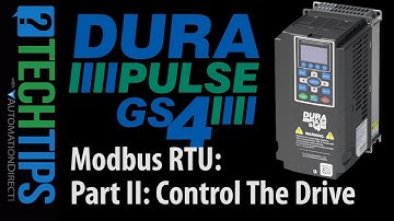 DURApulse GS4 VFD Modbus RTU Quick Start Part 2 from AutomationDirect