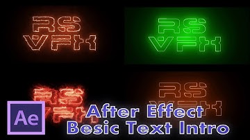 Basic Nice Intro Text Effect in After Effect With Saber Plugin