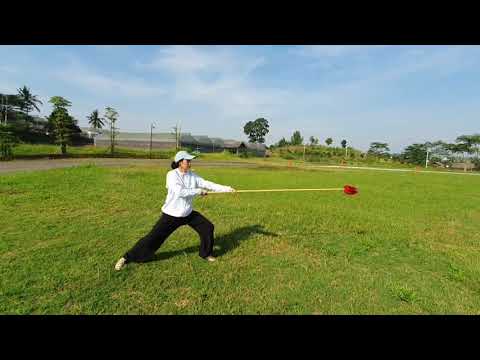 五段枪术 Wǔ duàn qiāng shù (5th level spear routine). Chinesse Spear form.