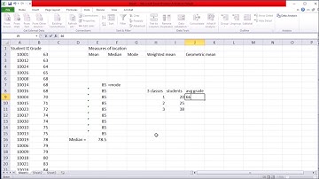 Mean, Median, Mode, GeoMean