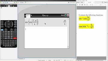 PreCal: Inverse Trig Functions (TI-nSpire CX CAS) ptB