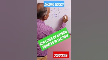 Add cubes of natural numbers in seconds|#shorts #maths #youtubeshorts