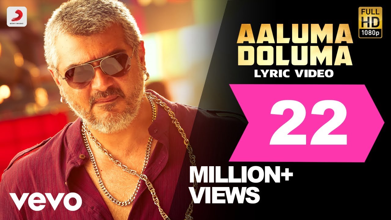 Vedalam   Aaluma Doluma Lyric  Ajith Kumar Shruti Haasan  Anirudh