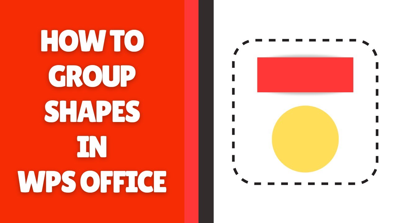 Как группировать или разгруппировать объекты в WPS Office