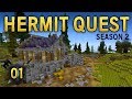 Hermit Quest 01 | SURVIVING THE FIRST NIGHT!? 💀 | Hermit Wars Season 2