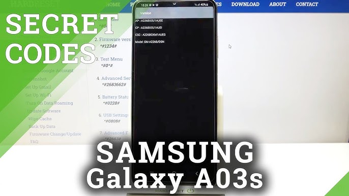 كود اختبار هاتف سامسونج | Samsung Phone Test Code - YouTube