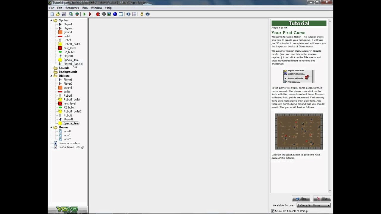 Game maker Multiplayer shooter tutorial 9: Items - YouTube
