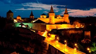 Каменец-Подольский, старый замок, чёрные лебеди