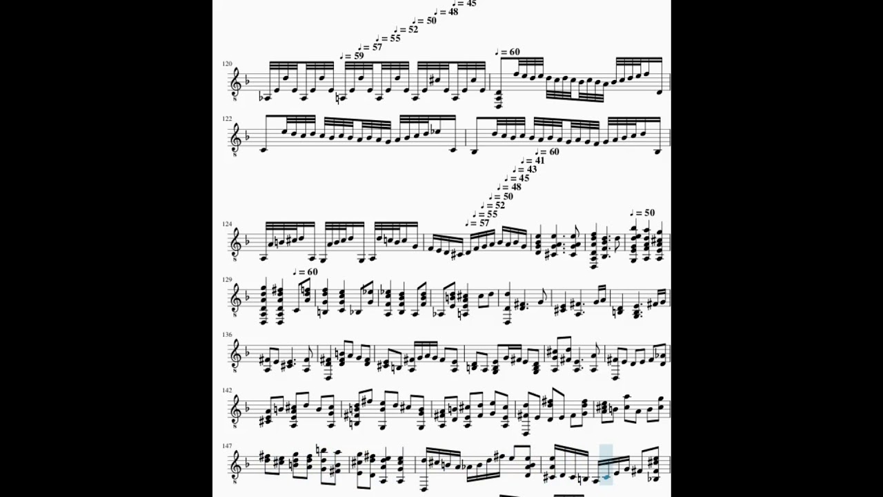 midi+score BWV 1004 Ciaccona J.S. Bach for guitar YouTube