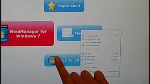 MindManager 8 for Windows - Right Click Gesture Video