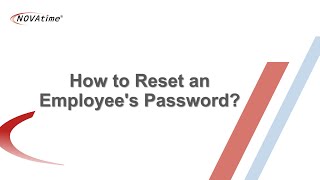 Employee Password Reset revised