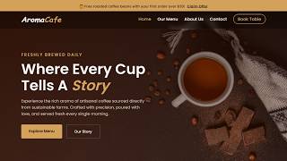 How to Build a Coffee Shop Website Using HTML and CSS