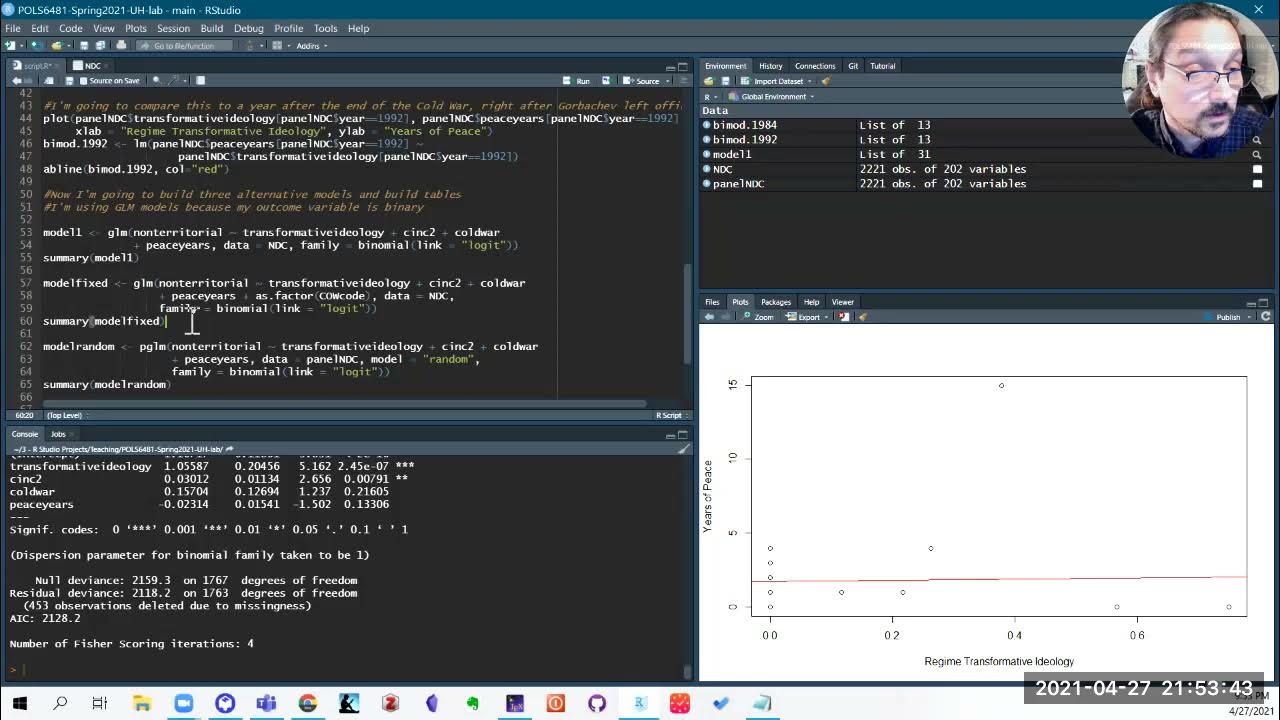 Part 4 Results tables from R to LaTeX YouTube