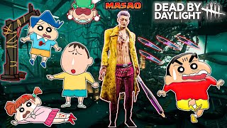 Shinchan vs masao became trickster in dbd 😱🔥 | shinchan playing dead by daylight 😂 | horror game