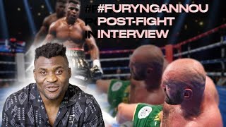 Thumbnail for Francis Ngannou Post-Fight Interview | Talks Tyson Fury, score cards, knock down and more
