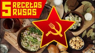 5 PLATOS Típicos de la Gastronomía RUSA  🇷🇺 🍽️