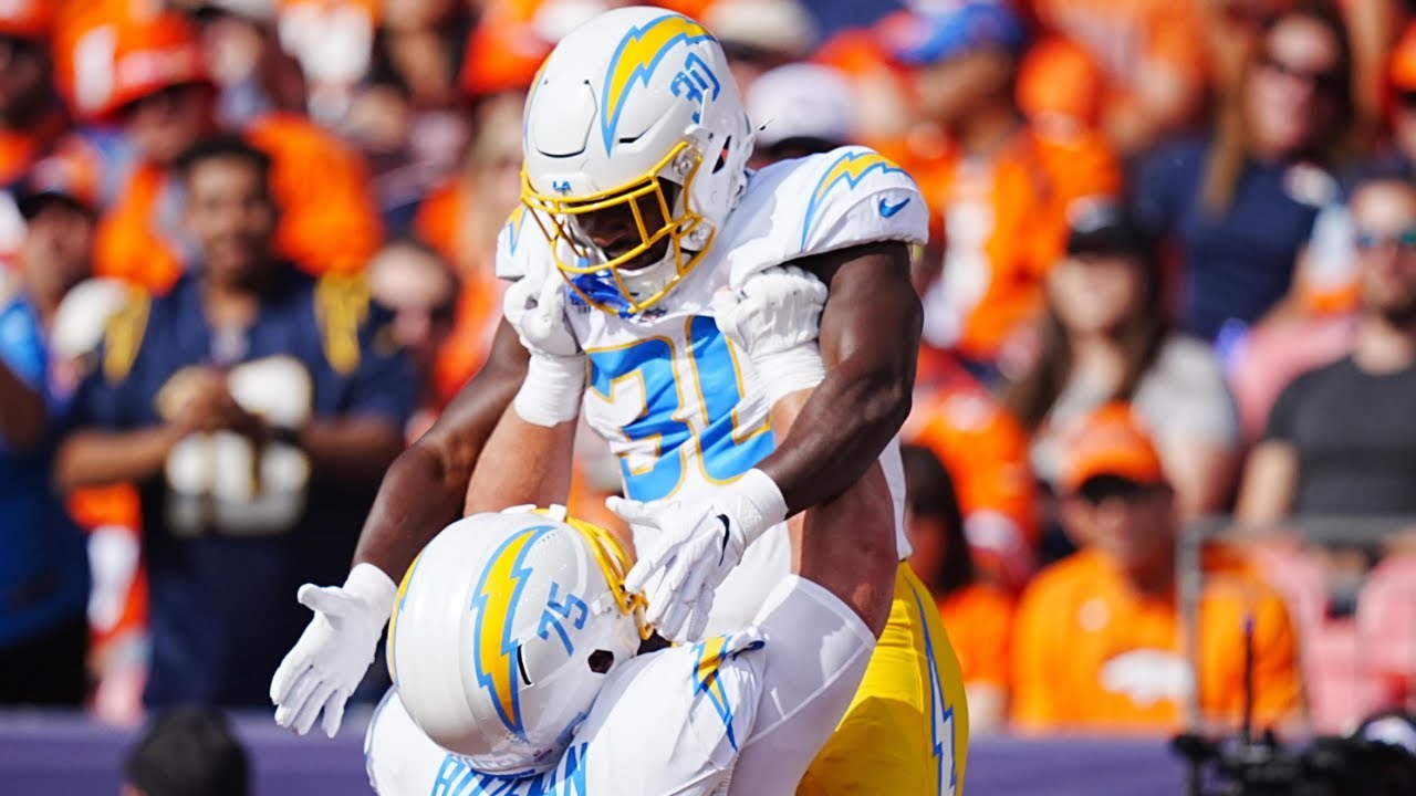Kimani Vidal Week 6 Every Run, Target, and Catch Los Angeles Chargers at Denver Broncos NFL 2024