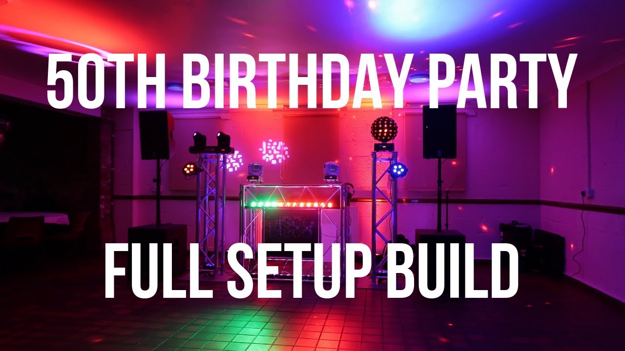 Mobile DJ Tips Full DJ Setup Build and Walk Through for 50th Birthday