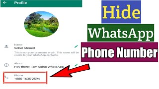 How To Hide Phone Number On WhatsApp 2023