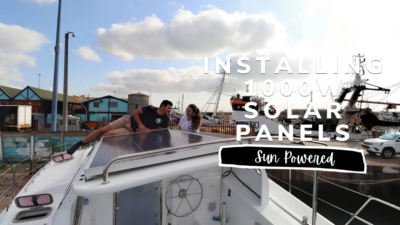 1000 WATTS of SOLAR for our TINY FLOATING HOME (OFF GRID LIVING) | YACHT REBUILD WEEK 79