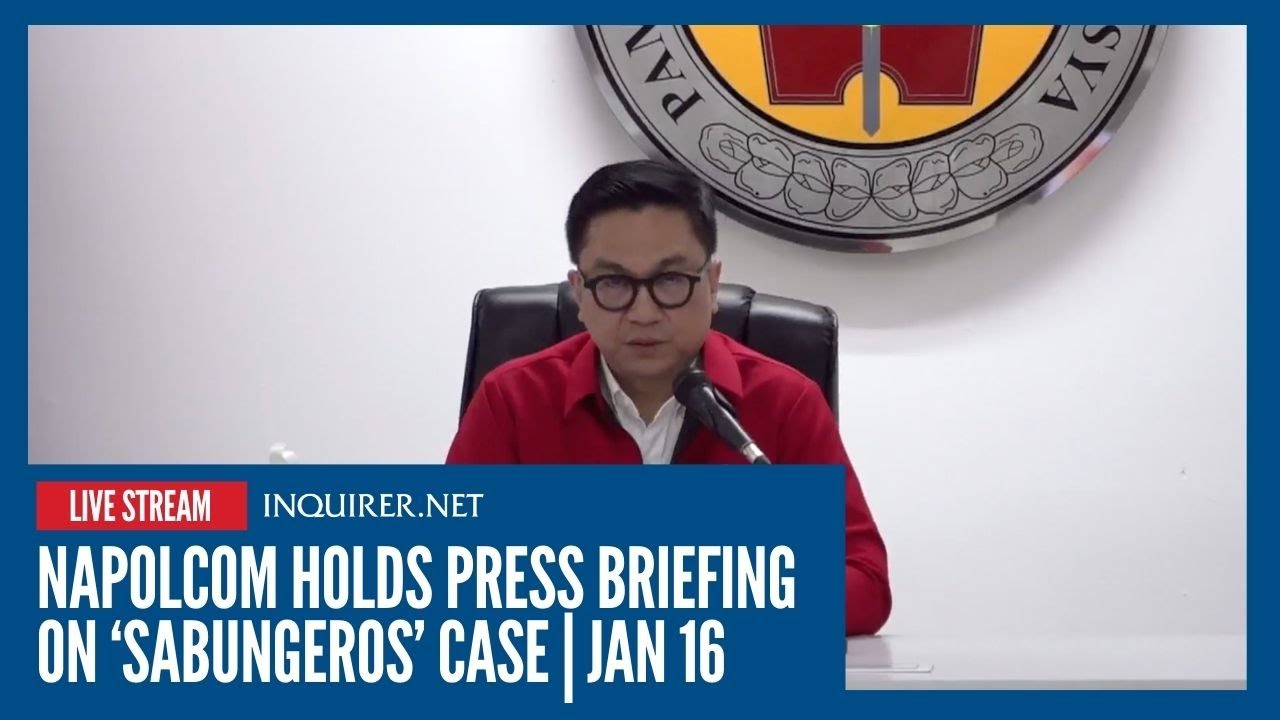 LIVE: Napolcom holds press briefing on ‘sabungeros’ case | I Jan 16