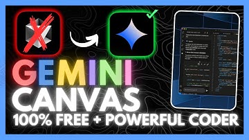 Gemini Canvas: FULLY FREE NEW AI Coder by Google! SUPER FAST!