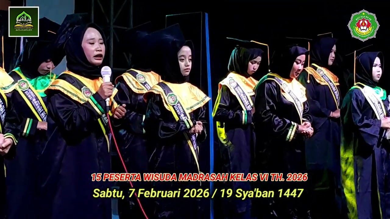 Wisuda Madrasah Kelas VI  di Imtihan TPQ Raudlatul Ulum - MDT Ula Bahrul Ulum Tunggulsari TH. 2026