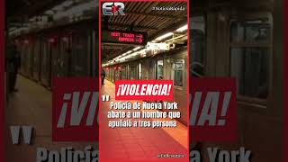¡TIROTEO EN EL METRO DE NY! POLICÍA ABATE A HOMBRE QUE APUÑALÓ A TRES PERSONAS #Ultimahora #shorts