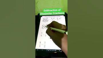 Subtraction of Dissimilar Fractions #shorts #enginerdmath #math #maths #fractions