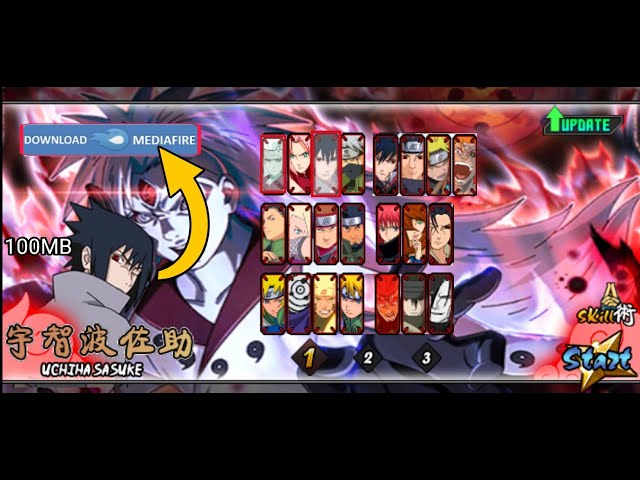 Naruto senki Tlf mod 2023 with new character class=