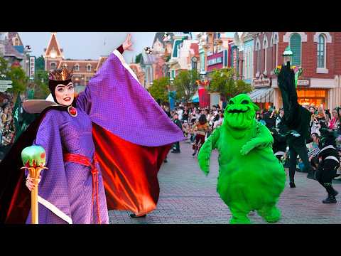 Hong Kong Disneyland Halloween Parade - Uninvited! A Villains Takeover Party [4K POV]