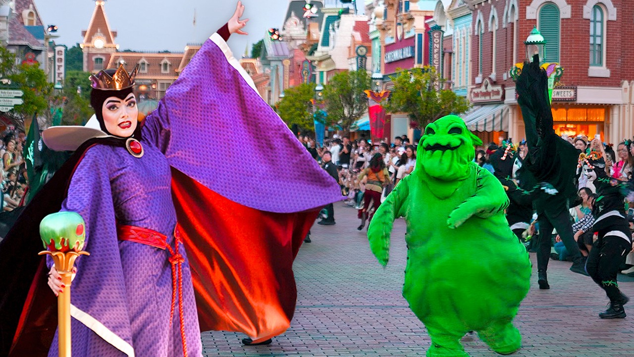 Hong Kong Disneyland Halloween Parade - Uninvited! A Villains Takeover Party [4K POV]