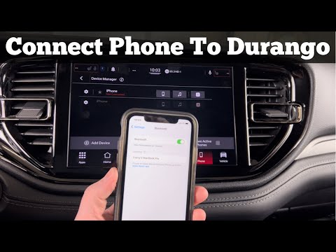 How to Pair Phone To 2014 - 2021 Dodge Durango Bluetooth Uconnect - Connect Iphone Sync Music