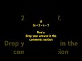 #viral #maths #shorts #reels #tiktok #2026 #youtubeshorts #subscribe #education #simultaneous