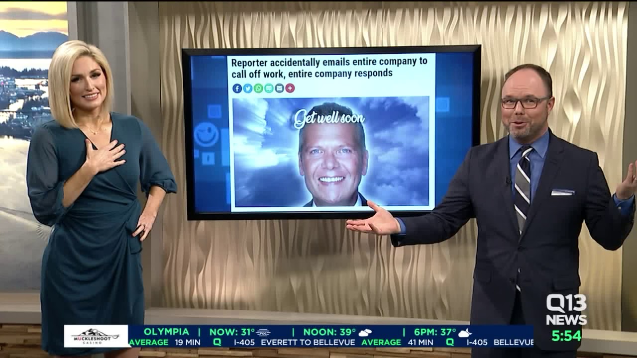 News anchor accidentally emails entire company to call off work, entire company responds